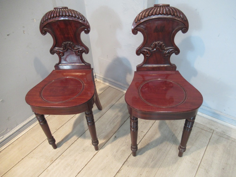 Pair of Regency period  side chairs View XII