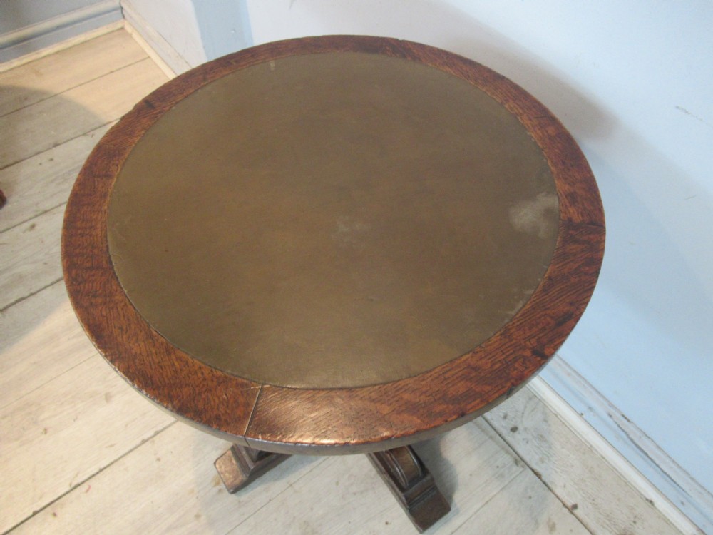 Small  oak  side or lamp table by Waring and Gillows View III