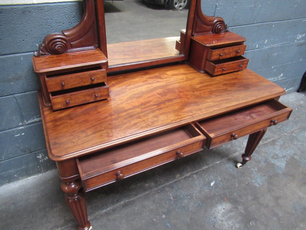 Victorian  period mahogany dressing table  View IX