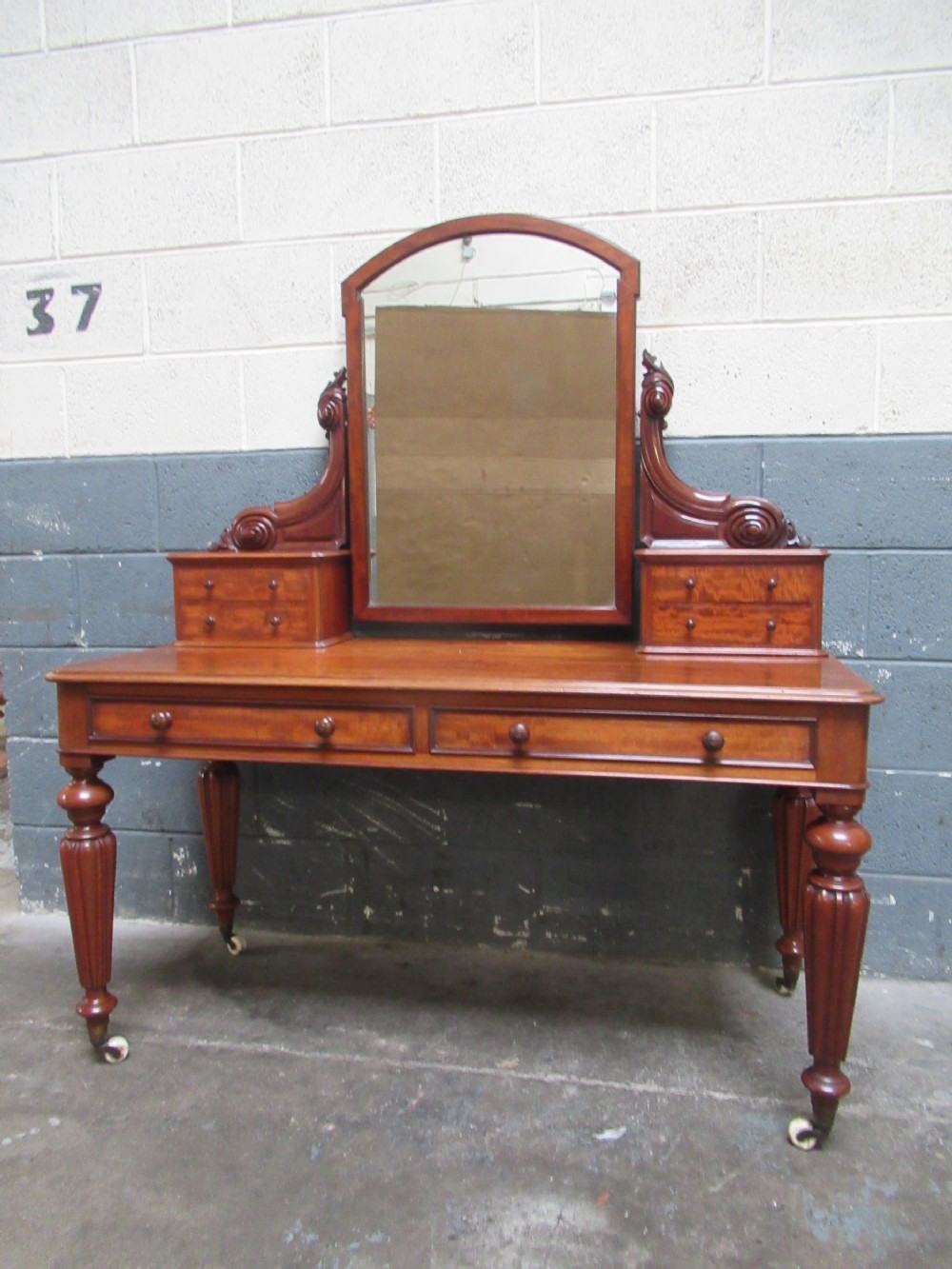 Victorian  period mahogany dressing table 