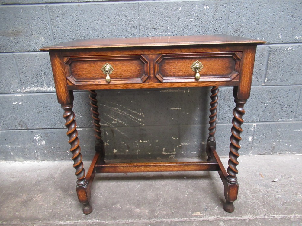 Oak 1920s  side table  View IV