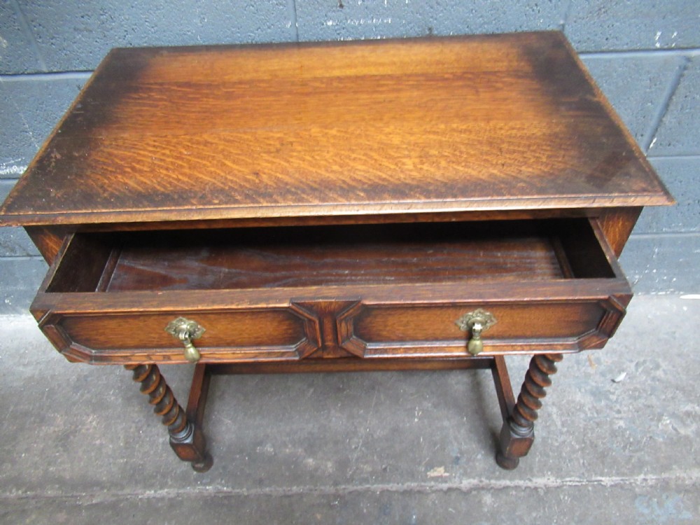 Oak 1920s  side table  View V