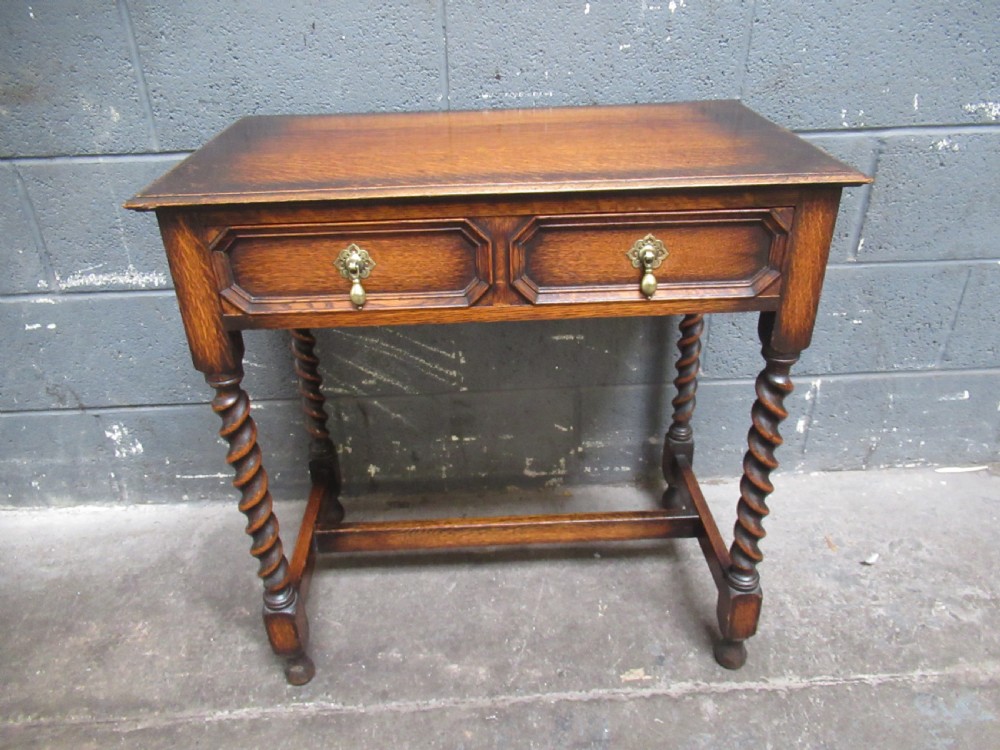 Oak 1920s  side table  View IX