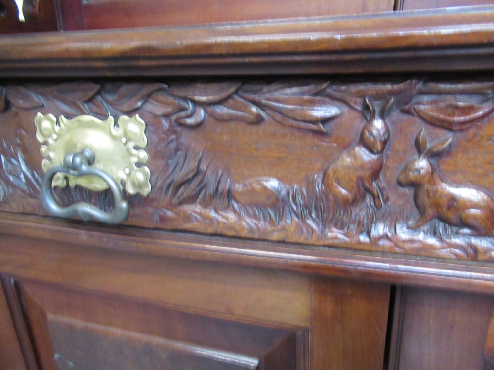 Victorian mahogany cupboard bookcase  View VII
