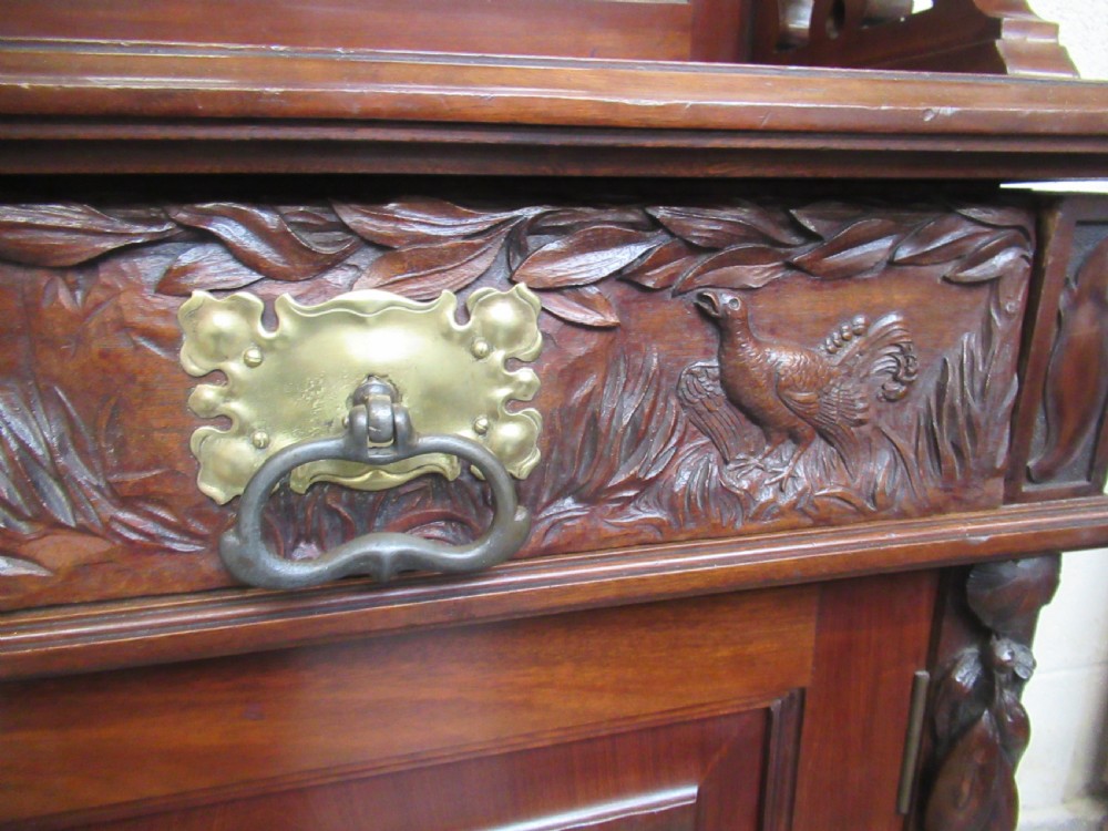 Victorian mahogany cupboard bookcase  View VIII