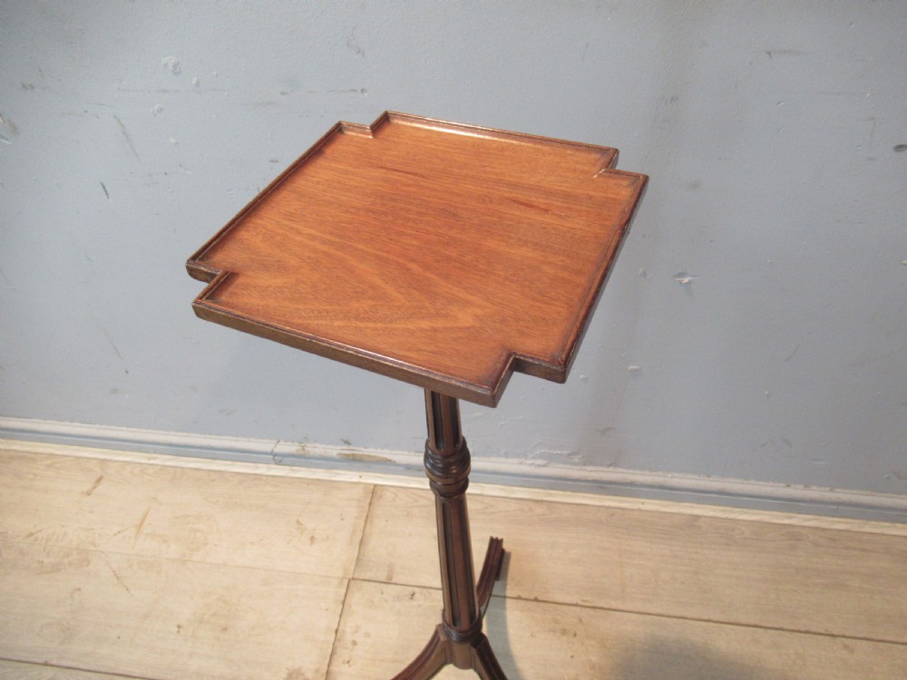 Pair of   Edwardian  mahogany   flower  or figure display  stands  View X
