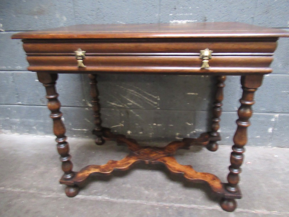 Oak Victorian period    side table  View II
