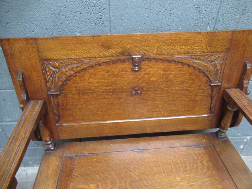 1920s  Oak  Monks bench seat  View III