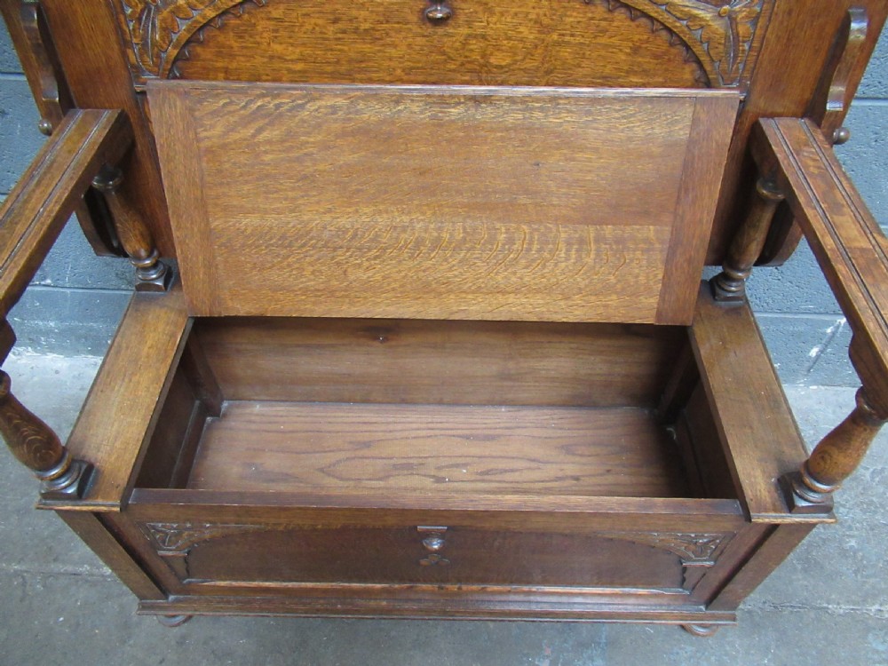 1920s  Oak  Monks bench seat  View VI