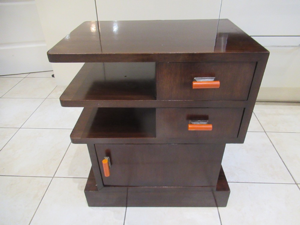 Art Deco  period mahogany  cabinet or lamp table 