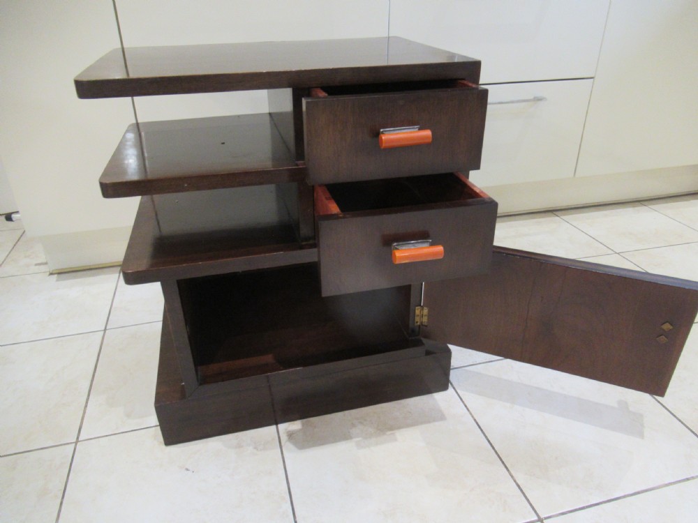 Art Deco  period mahogany  cabinet or lamp table  View V