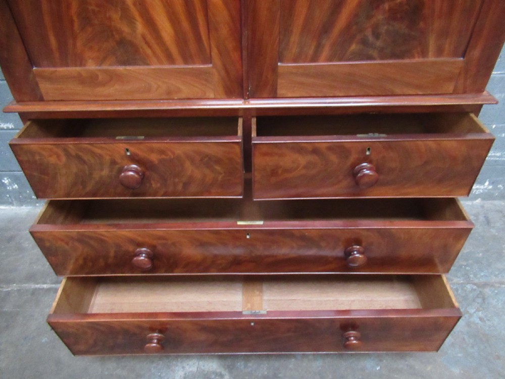 Victorian period   mahogany press type wardrobe View V