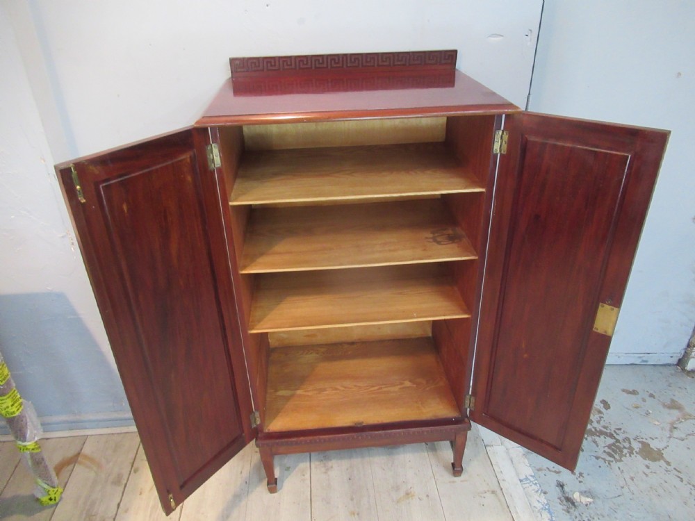 Edwardian period mahogany two door storage cabinet