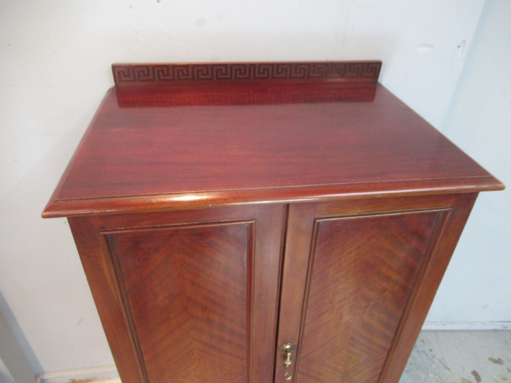 Edwardian period mahogany two door storage cabinet View IV