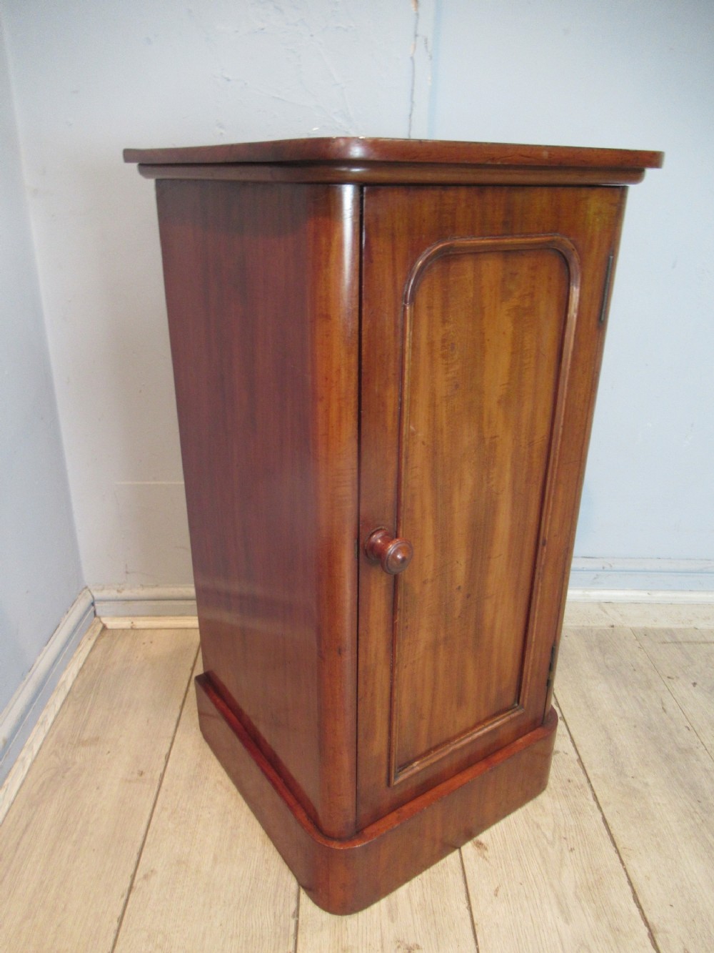 Victorian mahogany   bed side cabinet 