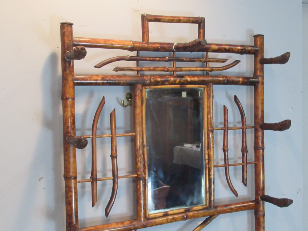 Late Victorian  bamboo  hat and stick stand  View V