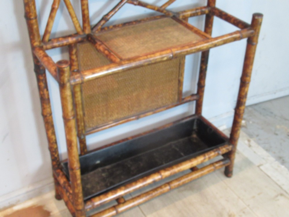 Late Victorian  bamboo  hat and stick stand  View VII