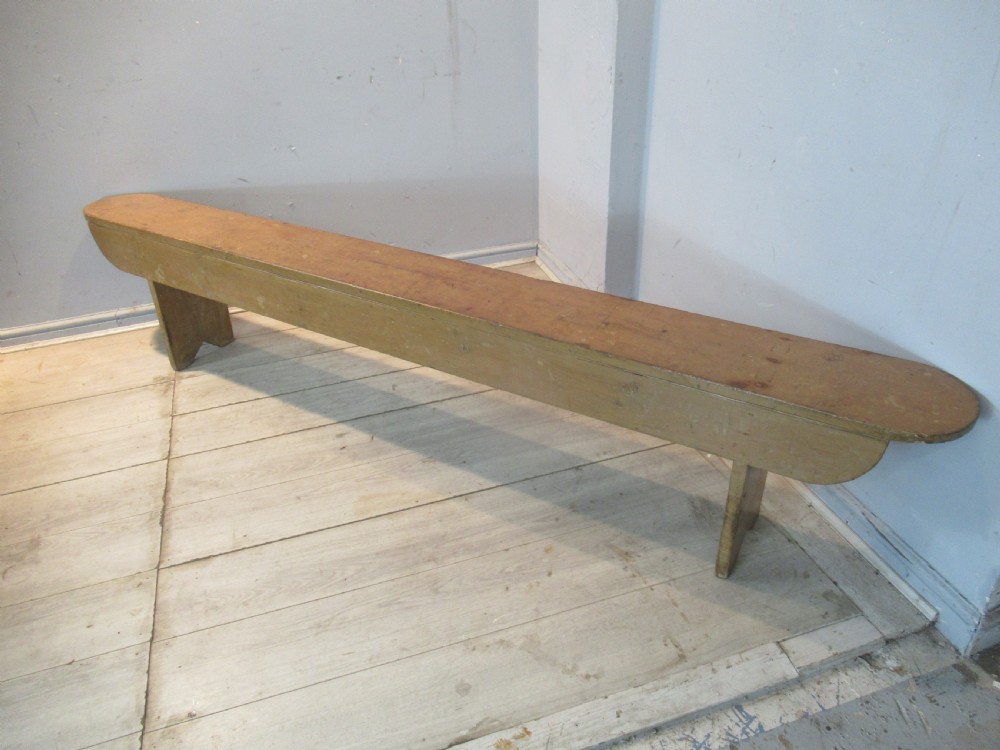 Pine long bench  form seat 
