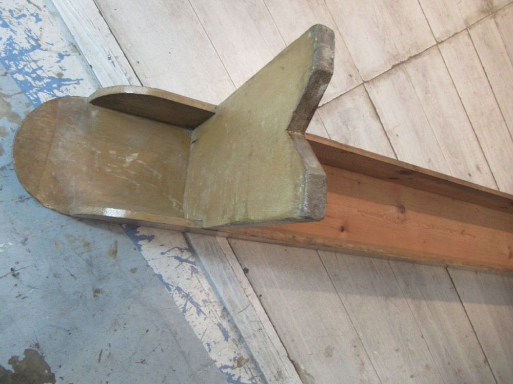 Pine long bench  form seat  View IV