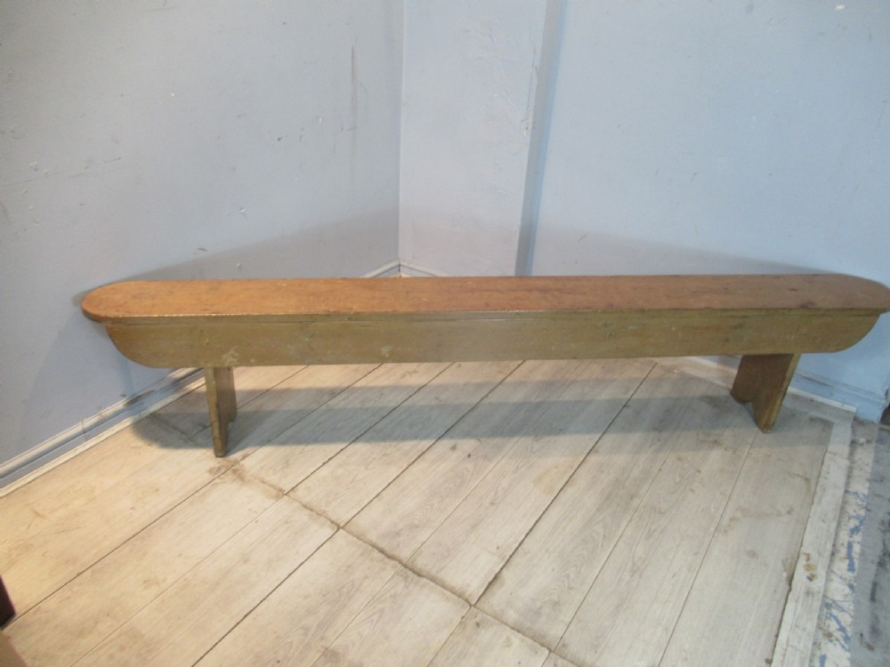 Pine long bench  form seat  View IX