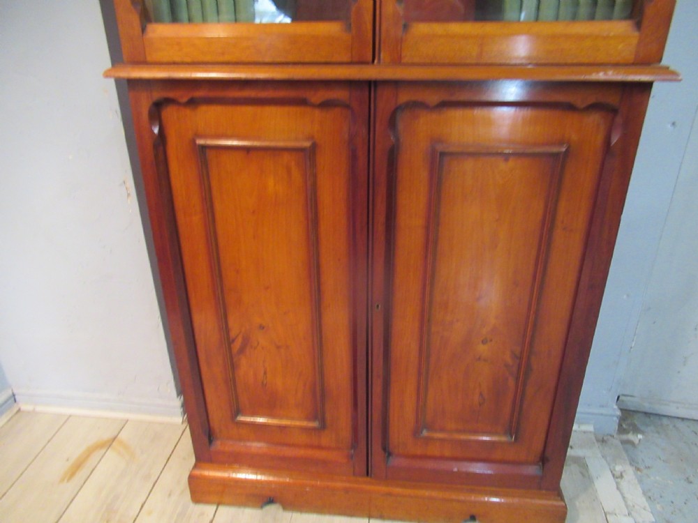Victorian mahogany   cupboard bookcase  View VI