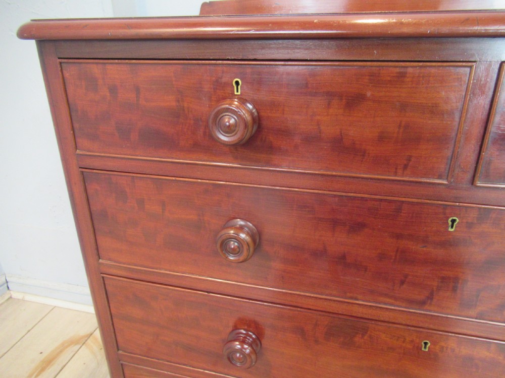 Good   Victorian mahogany chest of drawers View V