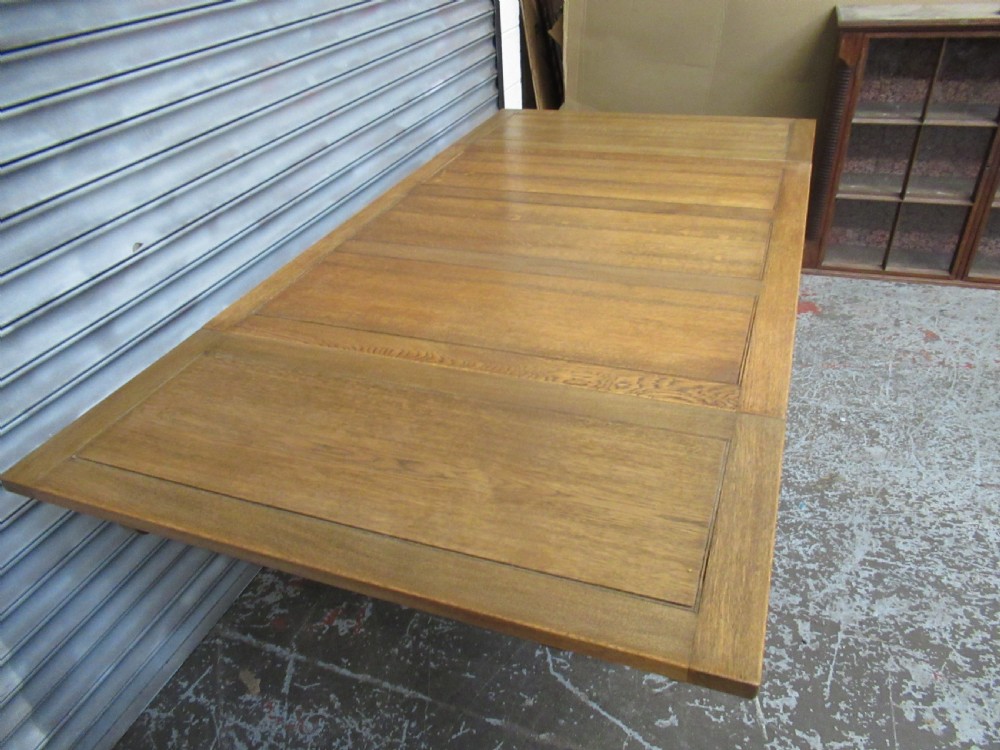 Light oak 1920s   extending dining table View III