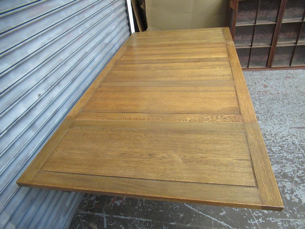 Light oak 1920s   extending dining table View V