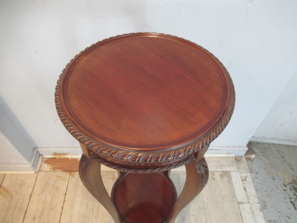 Edwardian mahogany   plant stand  pedestal View III