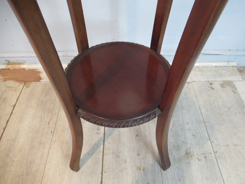 Edwardian mahogany   plant stand  pedestal View IV