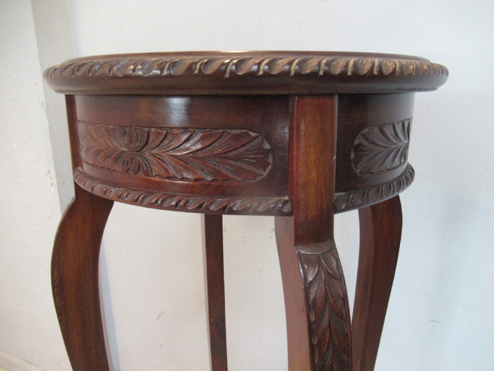 Edwardian mahogany   plant stand  pedestal View V