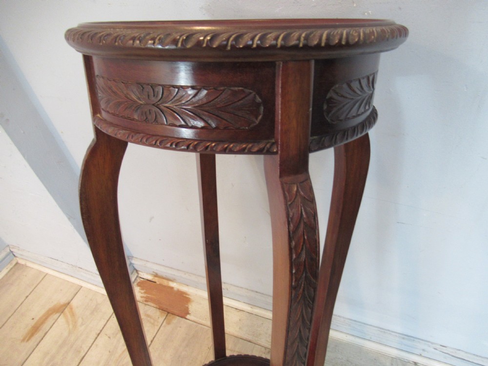 Edwardian mahogany   plant stand  pedestal View VIII