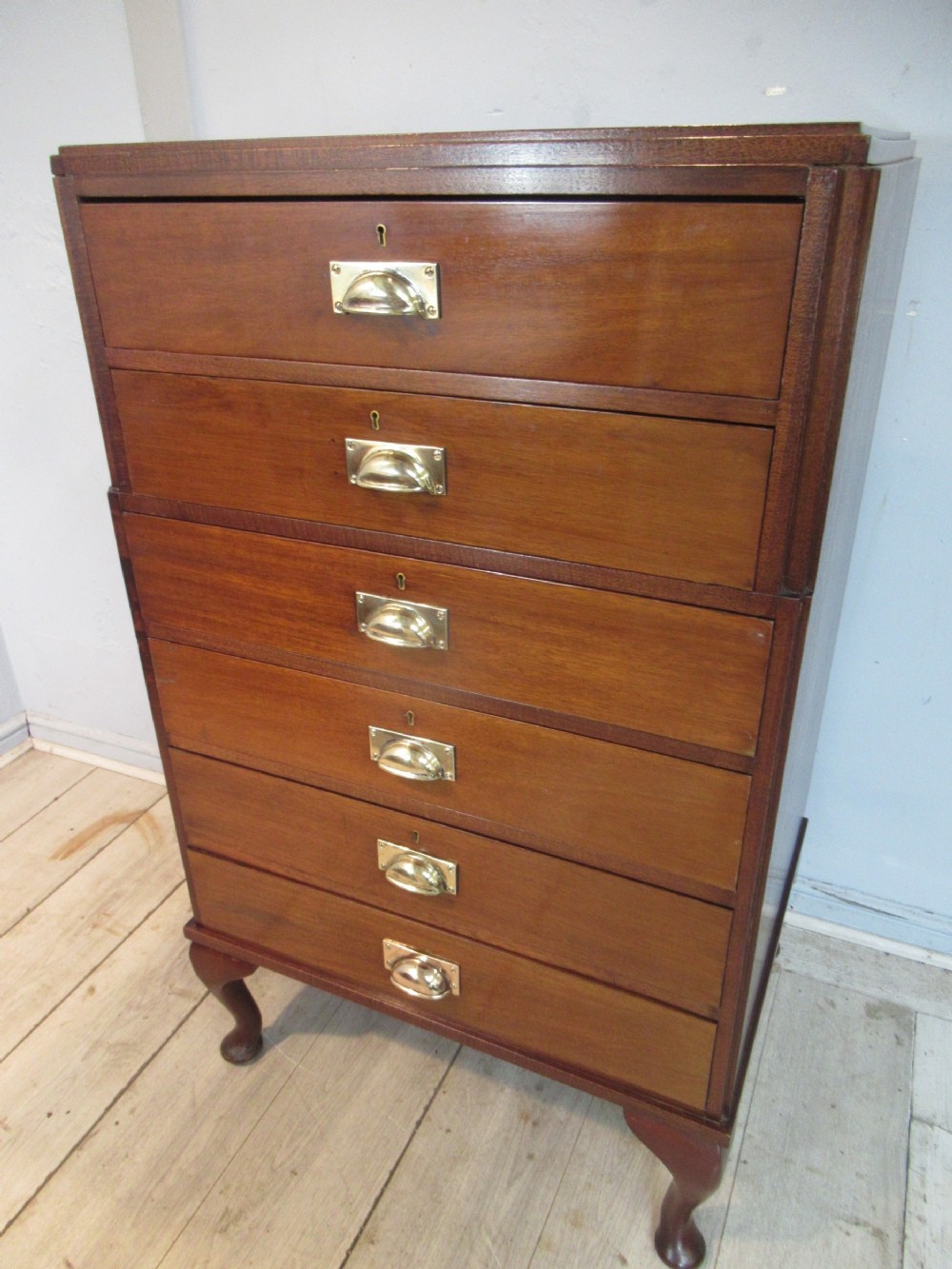 1930s art deco style chest of  six drawers