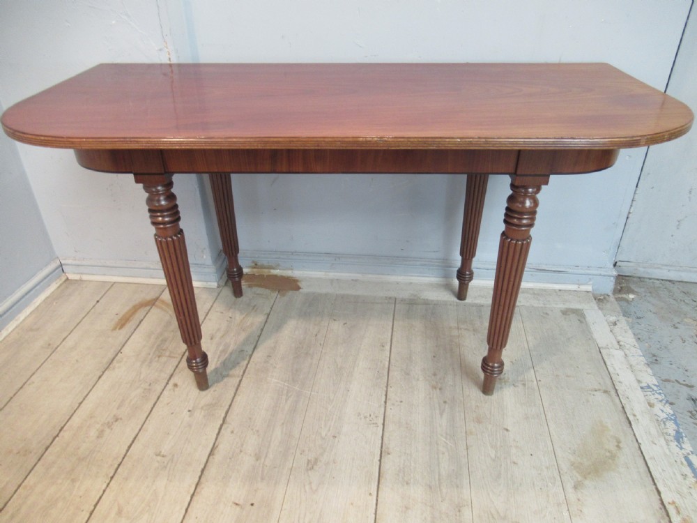 19th century mahogany  console side table