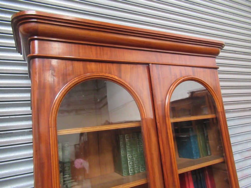 Victorian mahogany cupboard bookcase  View VI