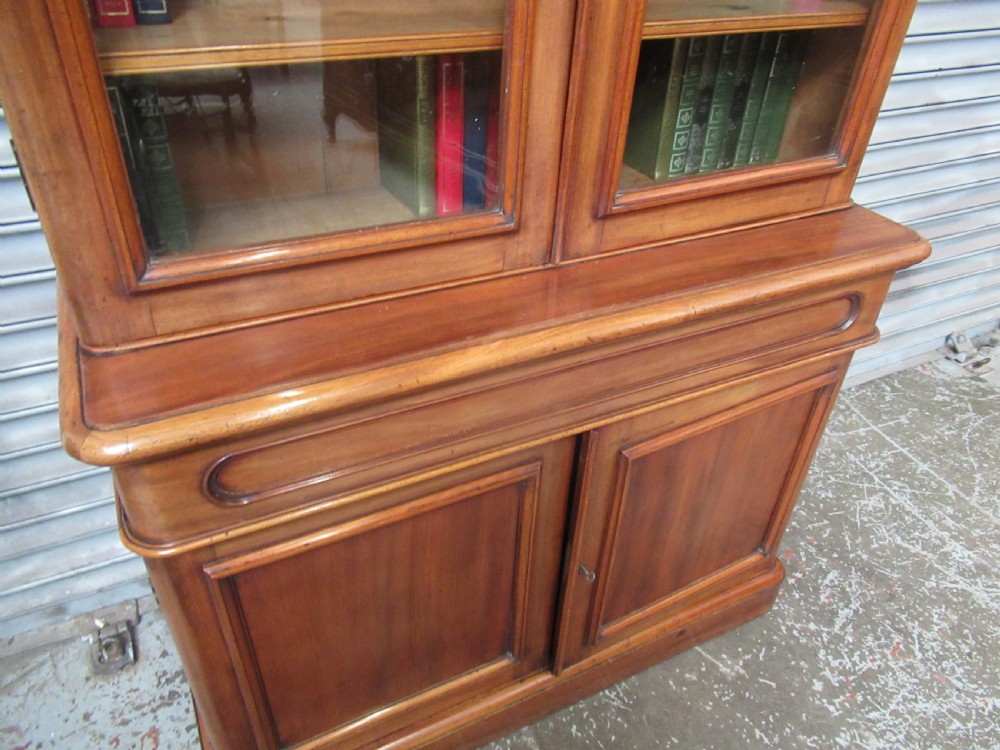 Victorian mahogany cupboard bookcase  View VII