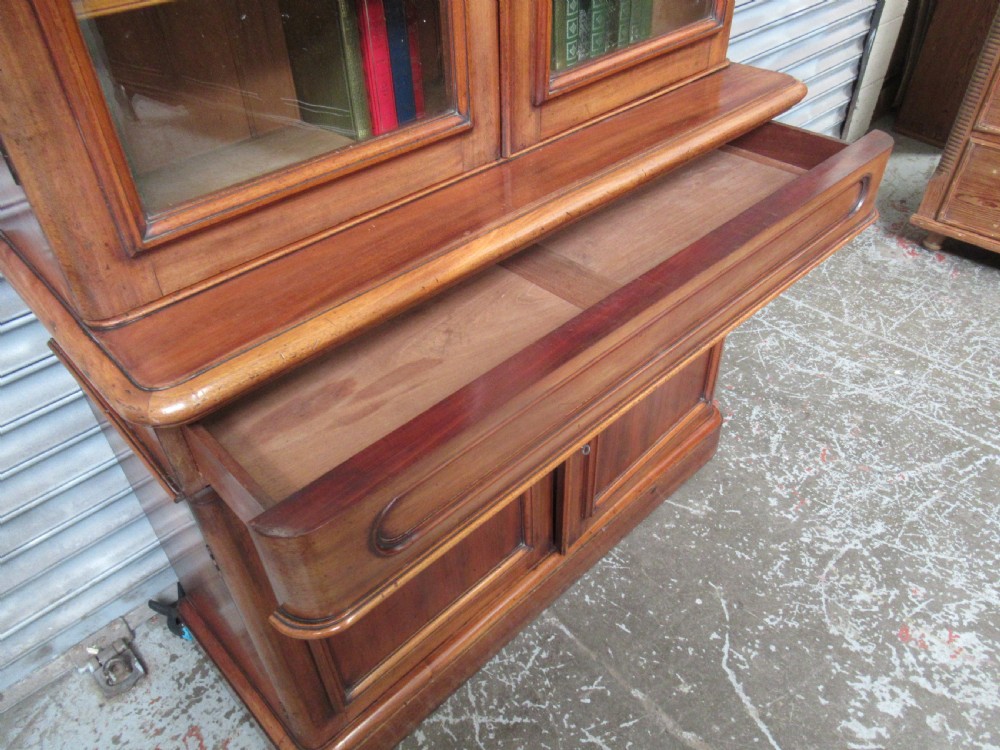 Victorian mahogany cupboard bookcase  View VIII