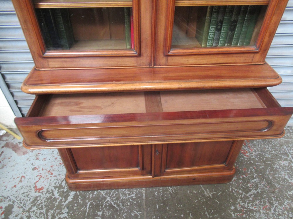 Victorian mahogany cupboard bookcase  View IX