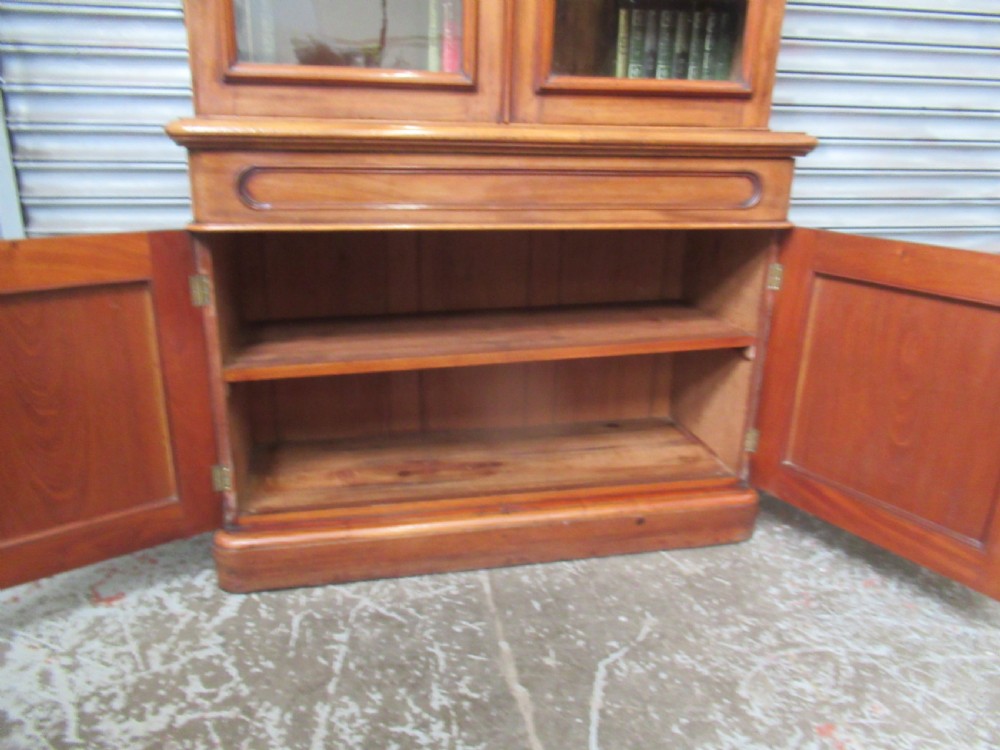 Victorian mahogany cupboard bookcase  View X