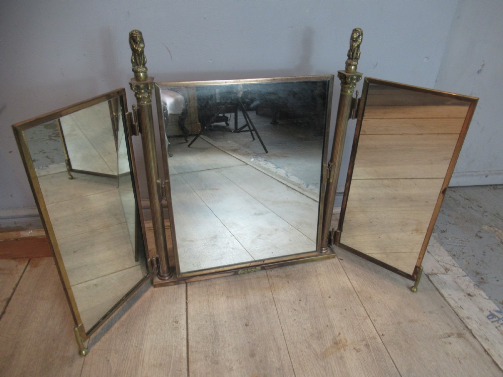 Brass  dressing   table mirror