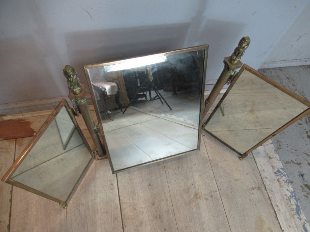 Brass  dressing   table mirror View VI