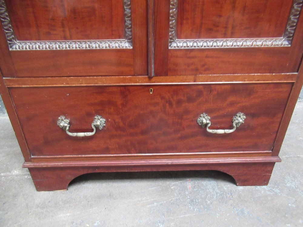 Small size Edwardian  period  mahogany wardrobe View IX