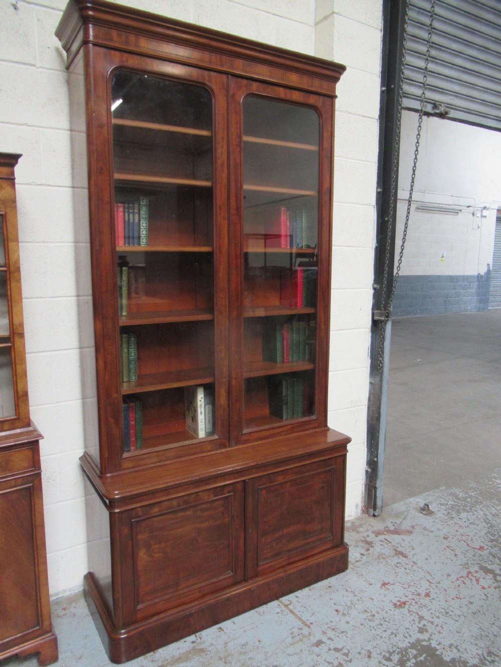 Tall Victorian  period mahogany bookcase 