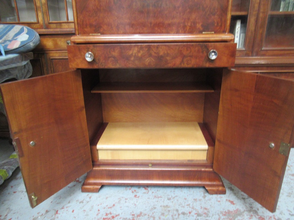 Art    deco period  burr walnut drinks cabinet  View V