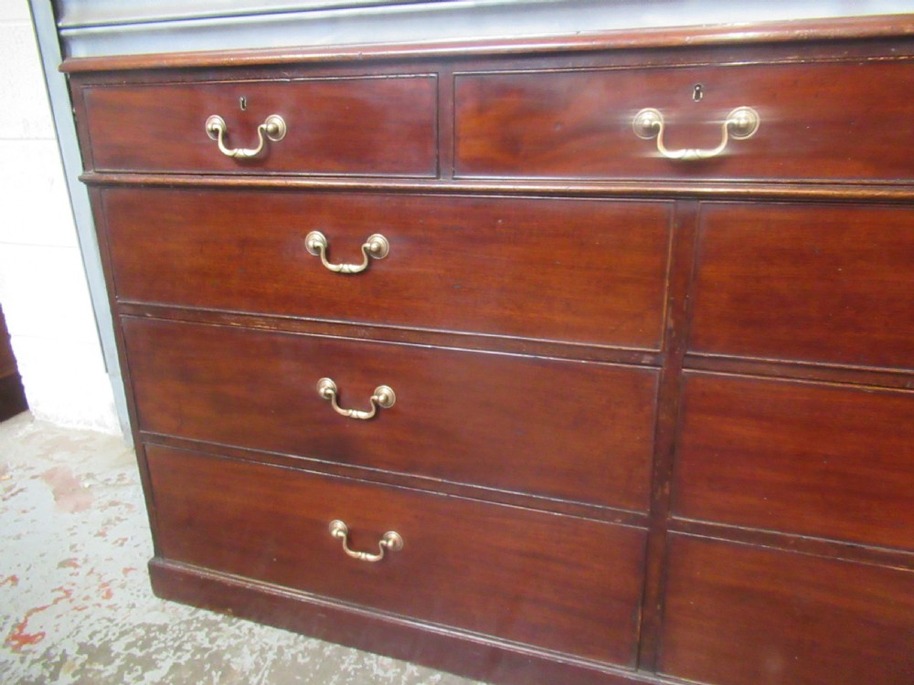 19th century  mahogany  bank of nine drawers View VII