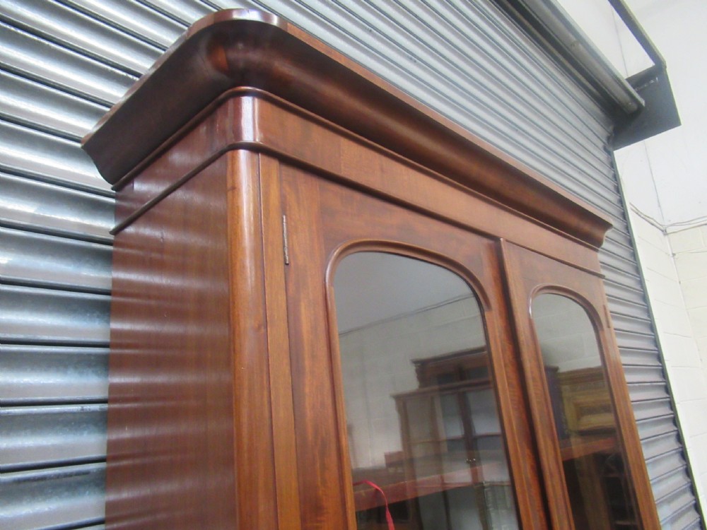 Victorian mahogany cupboard bookcase View V