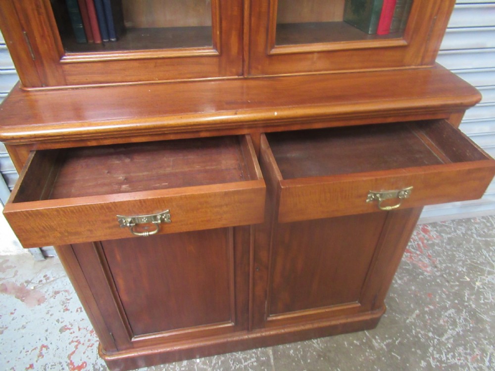 Victorian mahogany cupboard bookcase View XI