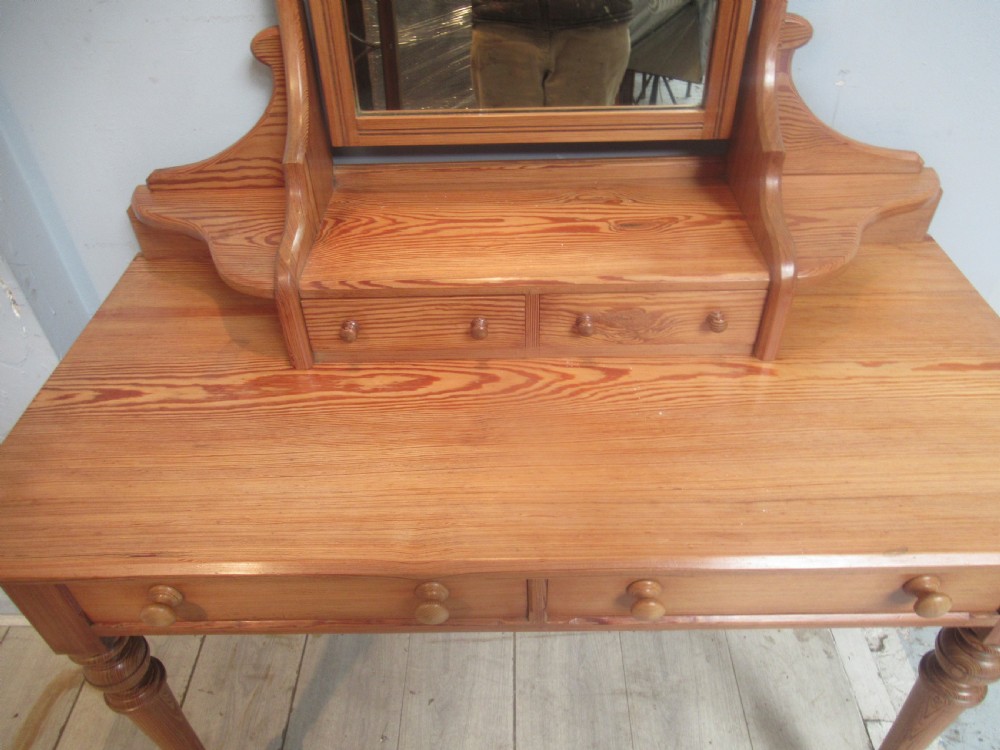 Victorian   pitch pine dressing table  View III