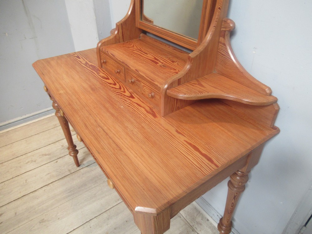 Victorian   pitch pine dressing table  View IV