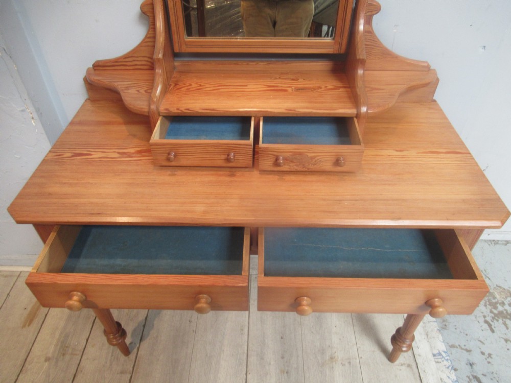 Victorian   pitch pine dressing table  View VIII